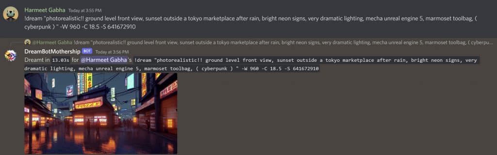 KREA - stable diffusion discord bot client channel dream-26