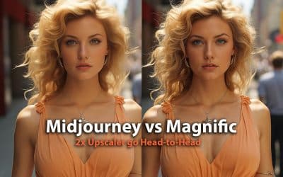 Upscaler Comparison Midjourney vs Magnific AI