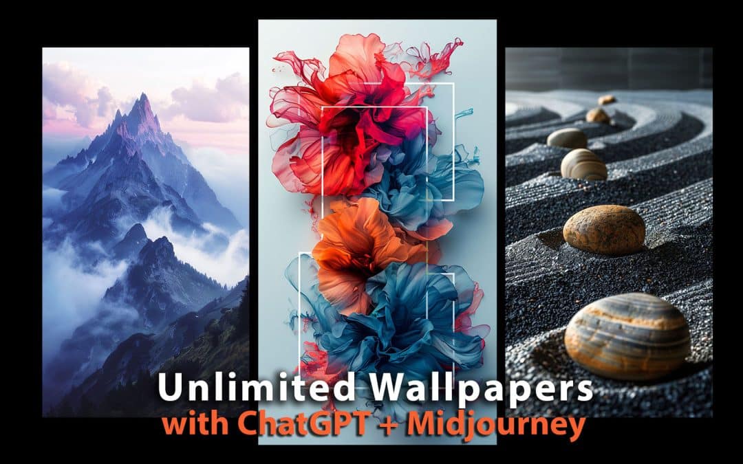 Unlimited Smartphone Wallpapers with Midjourney + ChatGPT